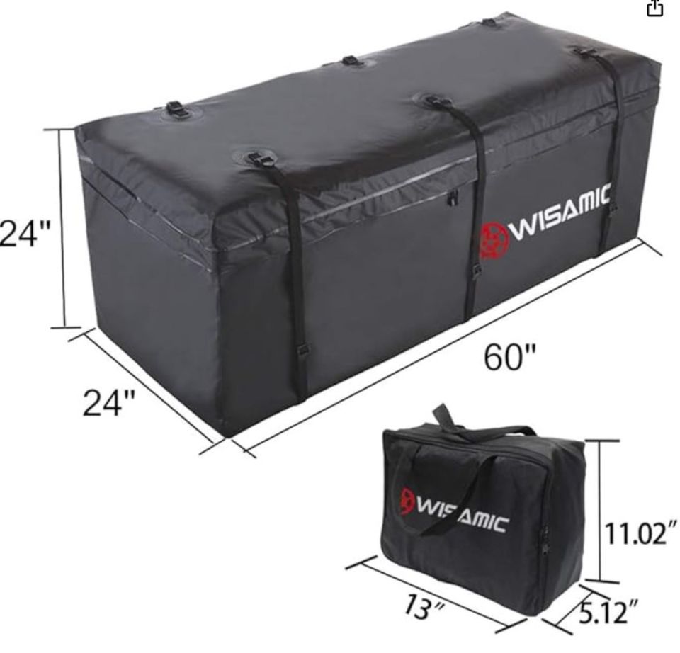 Wisamic Heckbox/Gepäcktasche, Wasserdicht, 152 x 61x 61cm (566 L) in Dietzenbach