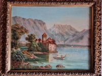 Antikes Ölbild  'See mit Berglandschaft' Bayern - Nagel Vorschau