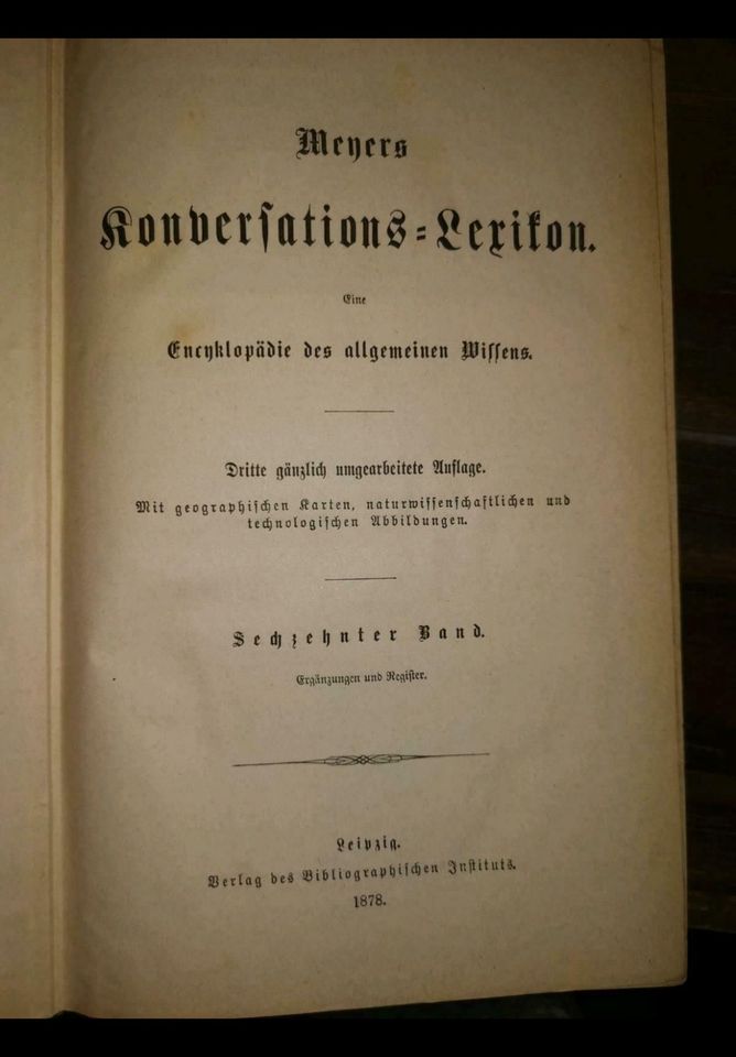 Meyers Konversations-Lexikon 3. Auflage 1874-1878 in Löhnberg