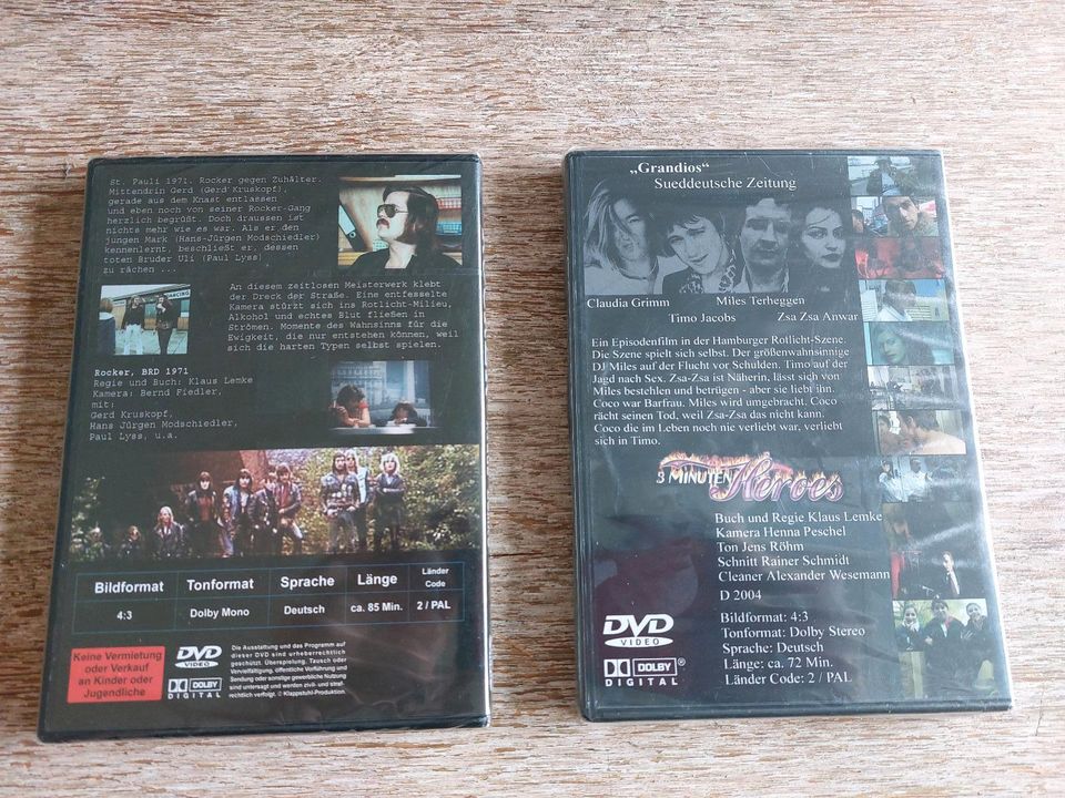 2 x DVD Rocker , 3 Minuten Heroes von Klaus Lemke in Suderburg