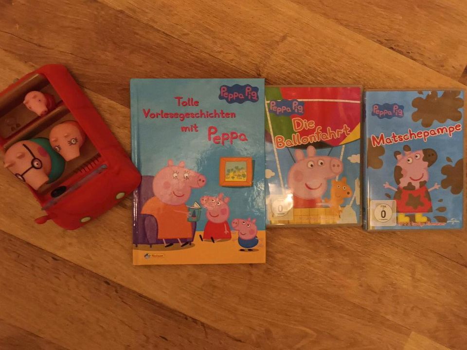 Peppa Wutz Set Auto DVD Buch in Hamm