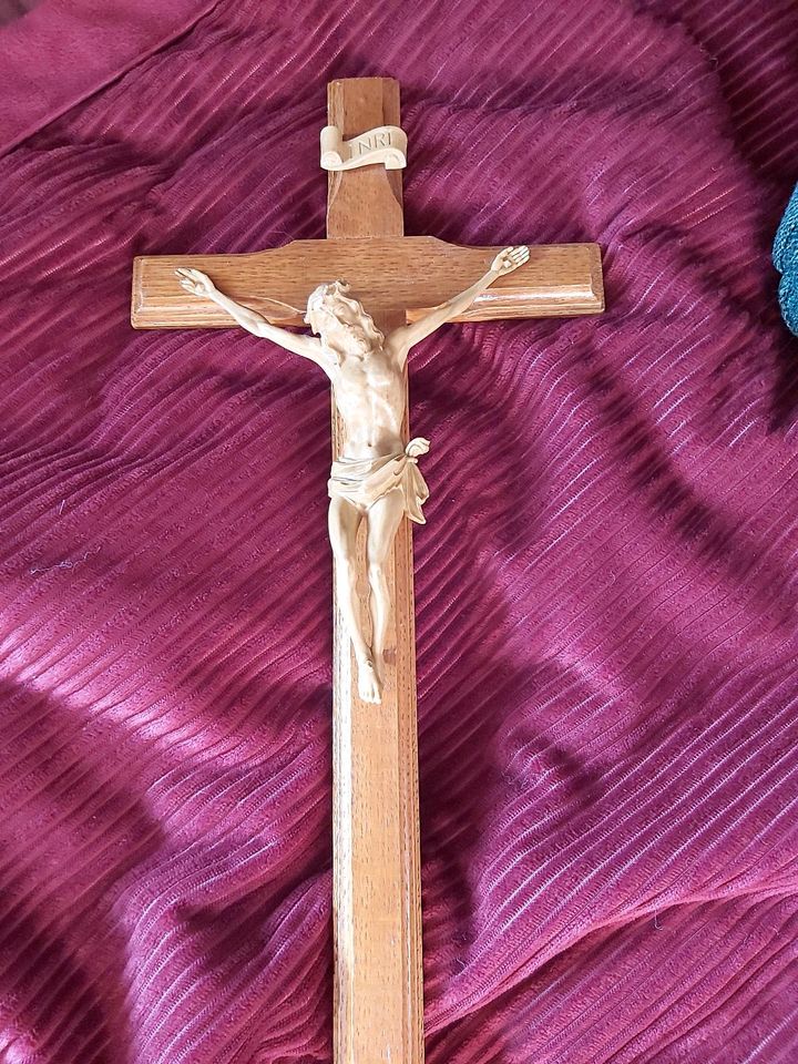 Kruzifix alt Jesus Glauben Heiliger Religion Kreuz in Krauschwitz