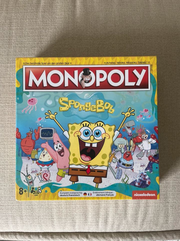 Monopoly Gesellschaftsspiel Spongebob Schwammkopf Neu Nickelodeon in Essen