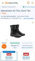 Motorradstiefel Alpinestars air plus gore-tex Nordrhein-Westfalen - Marsberg Vorschau