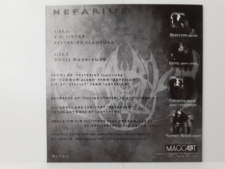 7'' - DEATH DIES, NEFARIUM, SYSTRAL, V*G*N*L *NC*ST in Göppingen