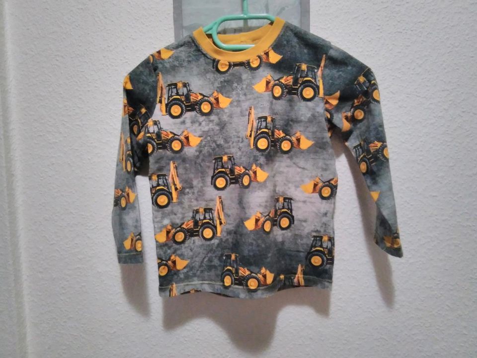 Langarmshirt mit Baumaschinenmotiv Handmade in Biberach an der Riß