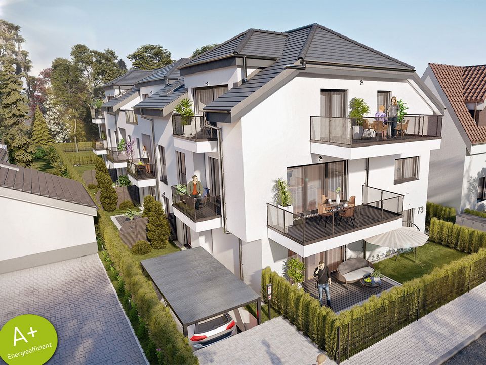 Neubau-Appartement mit Garten I direkte Waldrandlage I A+ Energieeffizienz I provisionsfrei in Mühlheim am Main