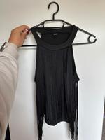 Shirt Top Fransen schwarz L SHEIN Sommer Damen Saarland - Völklingen Vorschau