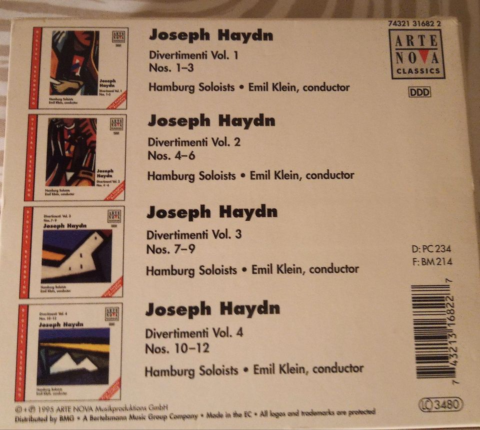 Joseph Haydn Divertimento CD in Norderstedt