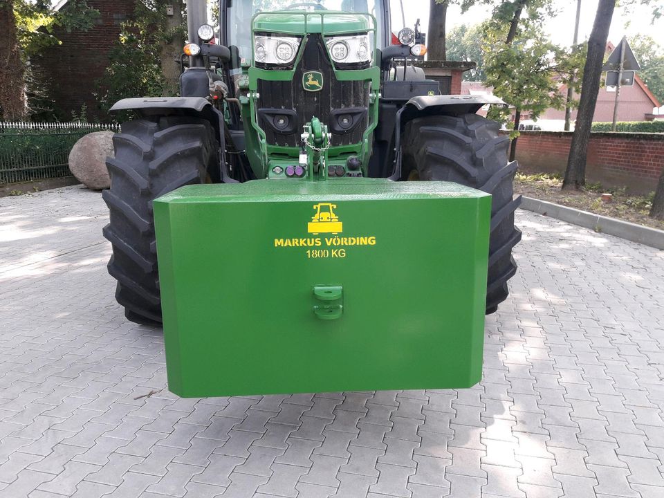 Frontgewicht 1800 kg für John Deere Fendt Deutz Claas Case Massey in Rosendahl