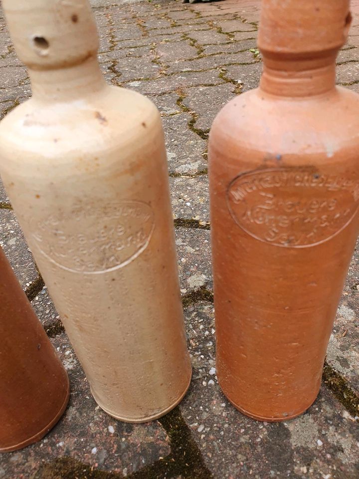 Antike  Steingut Flaschen Hünermann Sayn in Neuwied