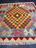 Afghan Kelim 101x97 Kilim Teppich rug carpet geometrisch rot Berlin - Wilmersdorf Vorschau