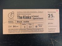 The Kinks Eintrittskarte 1979 Hamburg Sachsen - Chemnitz Vorschau