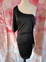 Amisu Kleid schwarz Größe 34 xs Fransen asymmetrisch Sachsen - Brandis Vorschau