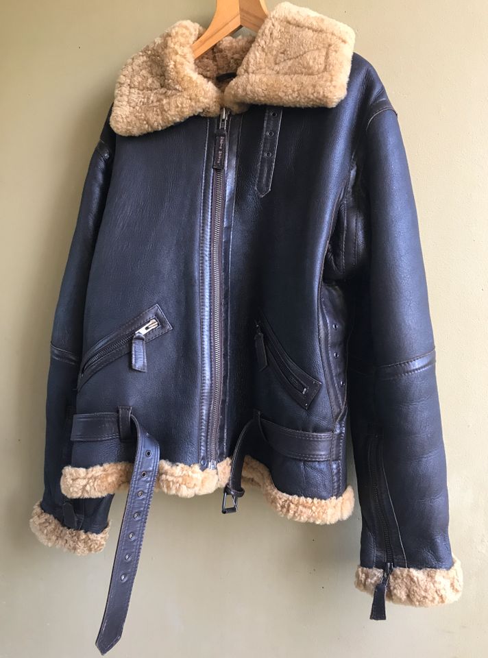 Lammfelljacke, RAF Fliegerjacke, „IRVIN“, Gr: M, Top! in Villingen-Schwenningen