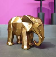 Elefant in Origami Optik gold Tier Skulptur Dekoration Baden-Württemberg - Konstanz Vorschau