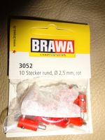 BRAWA STECKER 3052 rund  Ø 2,5mm Querlochstecker MODELLEISENBAHN Hessen - Rodenbach Vorschau