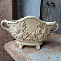 Brocante ländliche alte Gusseisenvase Jardinière Etage3 Nordrhein-Westfalen - Nettetal Vorschau