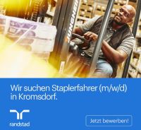 16€/h! Wir suchen Staplerfahrer (m/w/d) in Kromsdorf! Thüringen - Weimar Vorschau