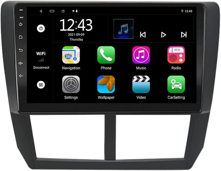 Neu 9 Zoll Android 13 Autoradio GPS Navi Für Subaru Forester / impreza 2007-2013 Carplay 4GB RAM 64GB ROM RDS Octa-Core in Dortmund