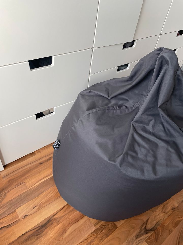 Neuer Sitzsack von der Firma Arteks grau Anthrazit Louungesessell in Inden