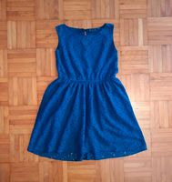 Kleid Party Gr. 146 von Gastonegro marineblau mit Spitzenstoff Nordrhein-Westfalen - Stolberg (Rhld) Vorschau