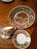 Sammeltasse Jagdmotiv Goldrand DDR Brandenburg - Rauen Vorschau