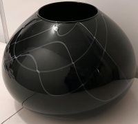 Große Vase aus Glas schwarz weiß Bayern - Babensham Vorschau