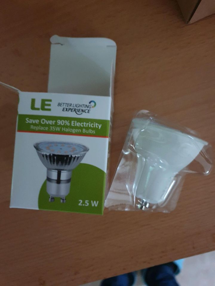 Neu 5 Le gu10 led Lampen set 2,5watt leuchten in Augustusburg