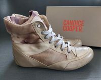 Candice Cooper Textil Leder Sneakers beige high 39 Schuhe Bayern - Goldbach Vorschau