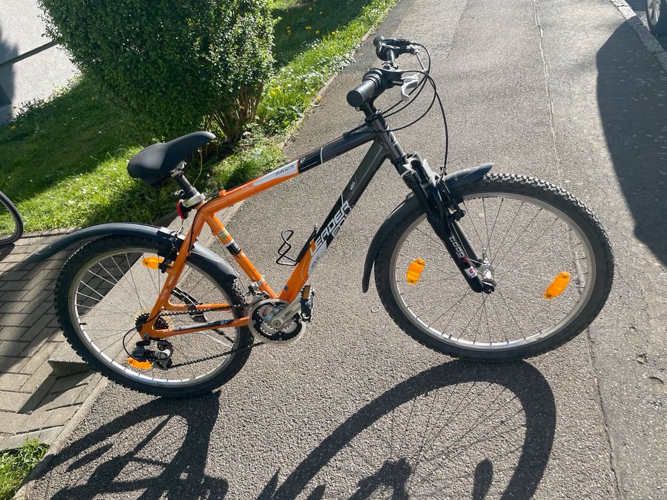 Fahrrad Leader Fox 26 Zoll Mountainbike schwarz orange 21 Gänge in Dresden