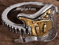 Gitarren-Ring, Modeschmuck, silber/goldfarben, verstellbar Hessen - Darmstadt Vorschau