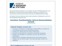 Assistenz / Sachbearbeiter Interne Kommunikation (m/w/d)/Berlin Berlin - Mitte Vorschau