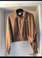 Nike Crop Pullover Velour Samt beige braun USA Hessen - Hofheim am Taunus Vorschau