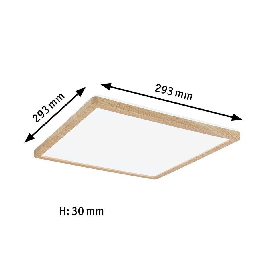 Paulmann LED Panel Atria Shine Backlight IP44 eckig holzoptik in Schwalmtal