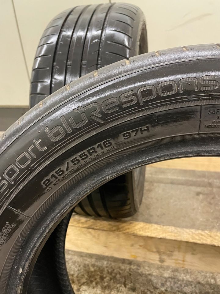 2x 215/55 R16. 97H Sommerreifen ☀️, DUNLOP ✅ in Lenningen