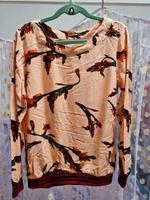 Bluse von Soulmate S - apricot, floral, Blumen, locker, schick Sachsen - Wiednitz Vorschau