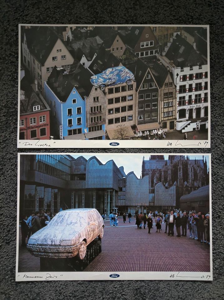 "Fetisch Auto" von HA Schult 1989: Mappe mit 12 Fotografien in Much