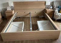 Ikea Malm Bett 1,80 x 2,00m Eichenfurnier Weiß lasiert Dresden - Klotzsche Vorschau