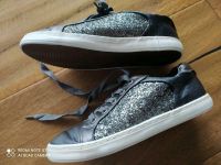 Glitzersneaker/ Sneaker Gr. 38/ grau-metallic Bayern - Röhrnbach Vorschau