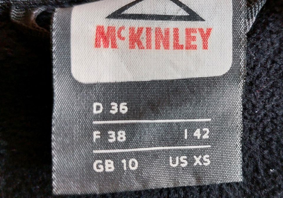 McKinley Jacke mit Fleece- Innenjacke Gr. 36 grau in Holzwickede