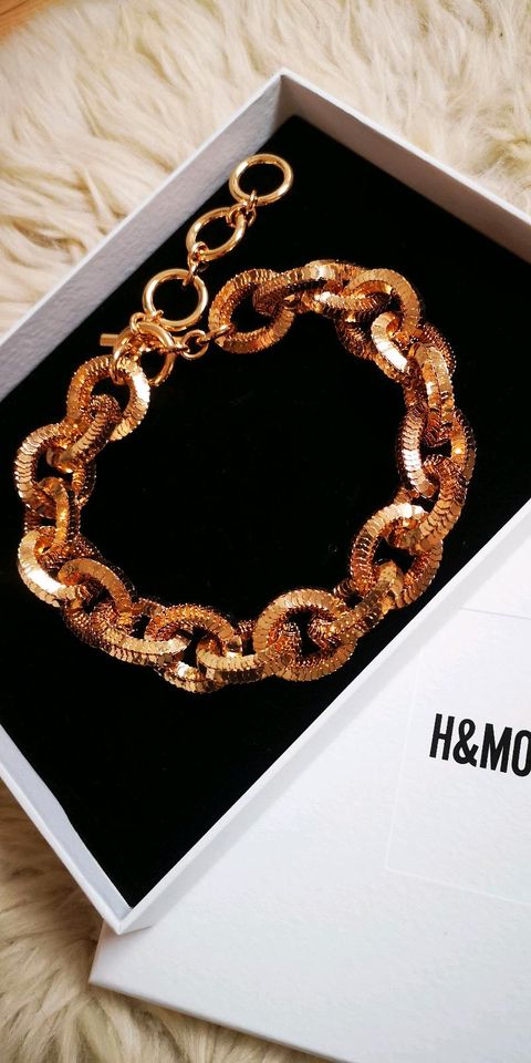 Moschino Kette Gliederkette Gold wie neu + OVP in Püttlingen