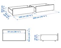 4 x Schublade für Ikea Malm Bett hoch, weiß, Hamburg-Nord - Hamburg Uhlenhorst Vorschau