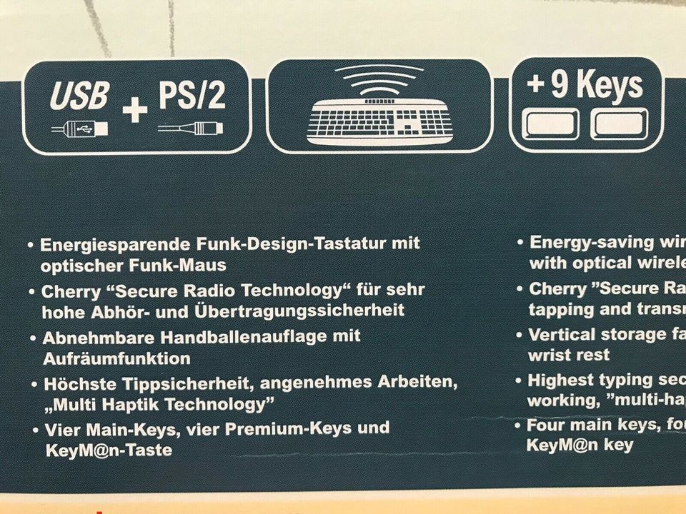 Cherry CyMotion Master M86-21700 Funk Maus/Tastatur unbenutzt OVP in Solingen