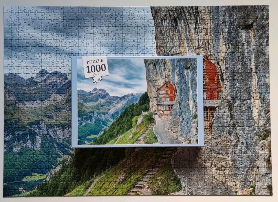 1000 Teile Puzzle von Aldi Ebenalp, Switzerland in Soest