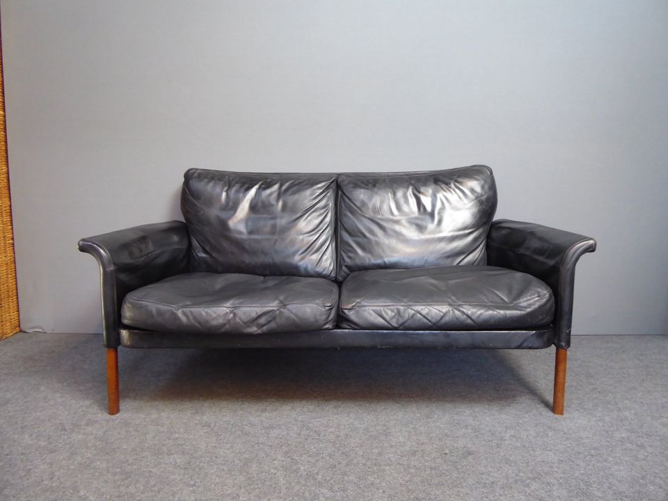 Sessel und Sofa 50er 60er Leder Danish Design Palisander in Bremerhaven