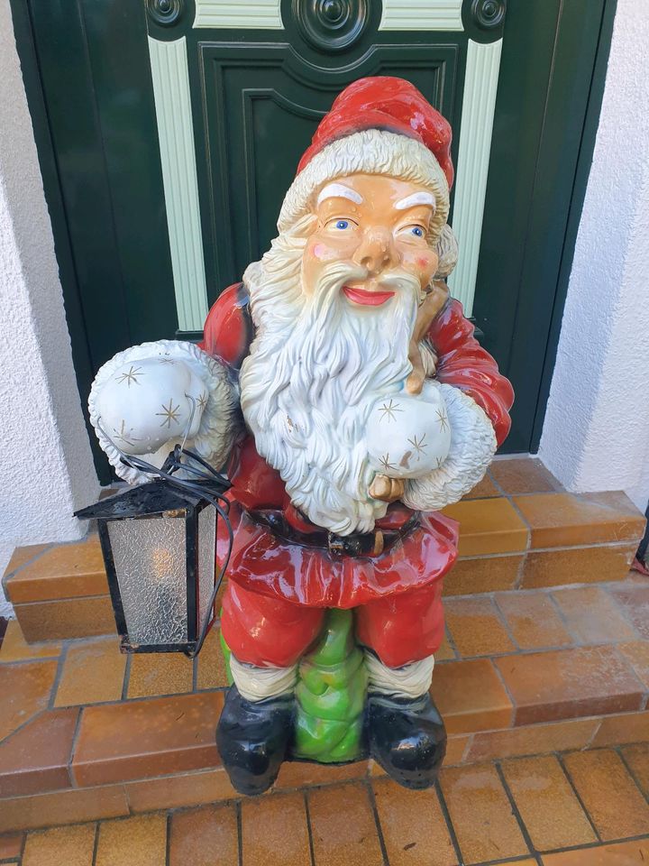 Nikolaus Weihnachtsmann Deko Gartenfigur, wie Gartenzwerg, Aalen in Aalen