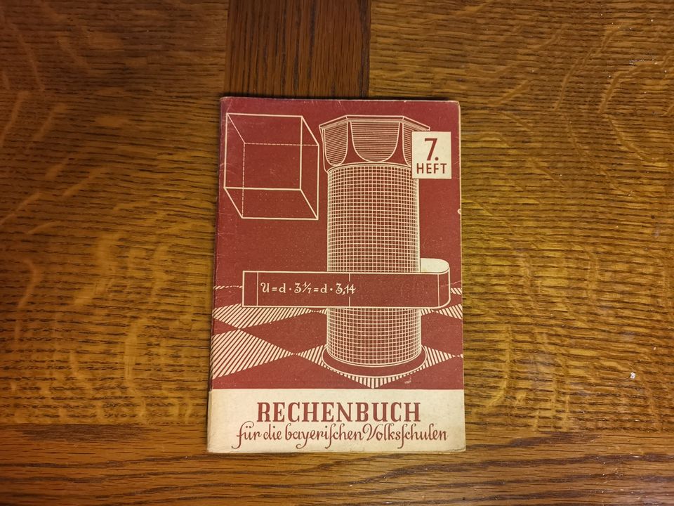 Buch Rechenbuch für die bayerischen Volksschulen 7. Heft,1946 in Höhenkirchen-Siegertsbrunn