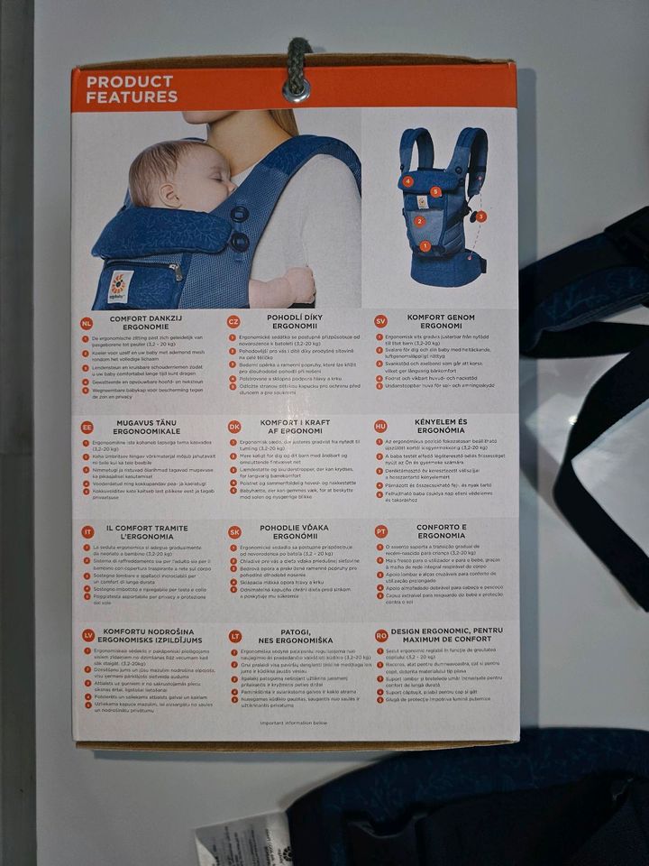 ergobaby, Babytrage, blau, wie Neu. in Dortmund