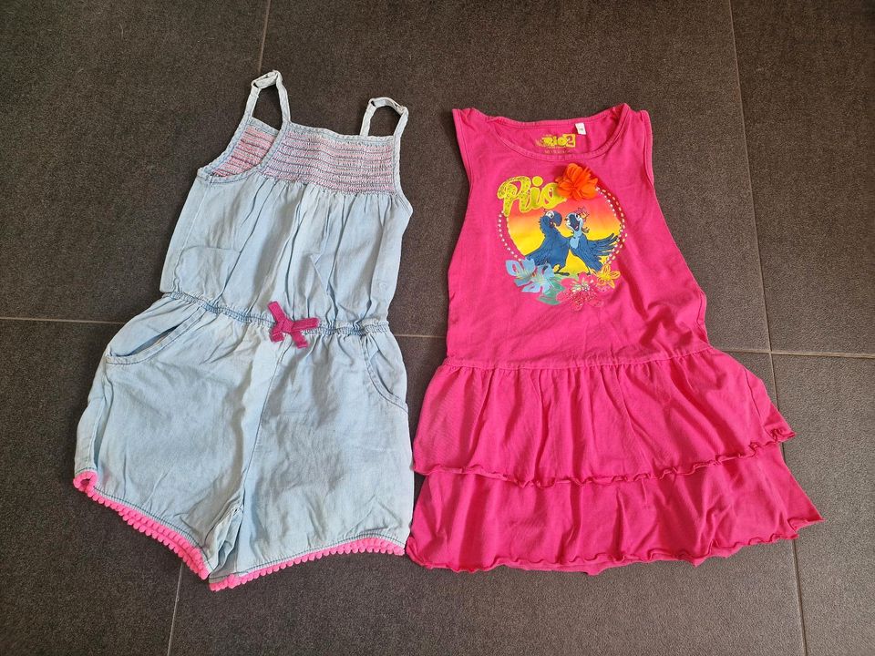 Kleid Jumpsuit Sommer kurz Mädchen Gr. 116 pink in Dresden